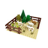 Farm MOC Building Blocks Playset – Animal Parts Pasture Bricks Kit with Chicken Coop, Pig House and Birdhouse Compatible with Standard Stud Bricks