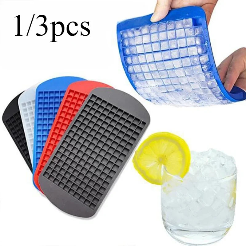 Food Grade Silicone Ice Cube Tray Mini Square Ice Mold 1 or 3 Pcs