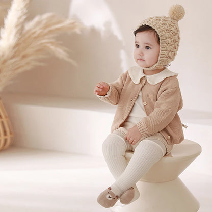Winter New Thickened Warm Coral Fleece Baby Long Socks - Newborn & Kids Cute Warmer Knee Socks for Girls & Boys | Boneless Socks for 0-5Y