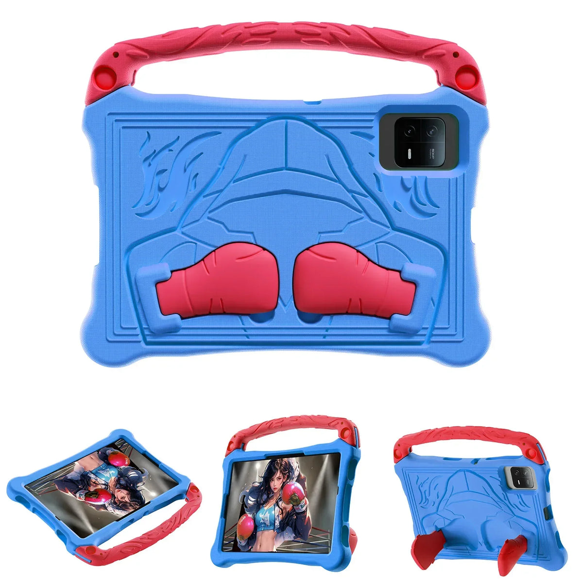 Kids 11-Inch EVA Shockproof Tablet Case with Stand & Handle — Compatible with Xiaomi Pad 5 / Pad 5 Pro / Pad 6 / Redmi Pad SE / Redmi Pad 2 — Boxing Champion Design – view 11
