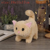 Simulation Interactive Cat Plush Toy – Walking, Tail Wagging, Head Shaking – Electronic Stuffed Doll Gift