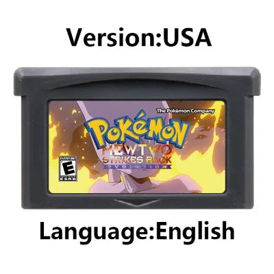 GBA Game Cartridge (32-bit, Pokemon Series, Odyssey Cloud White, FireRed & Silver Rival Rom Hack)