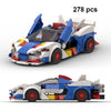 MOC Speed Racing Car Building Blocks Set — Small Studded Sports Car Garage Toy