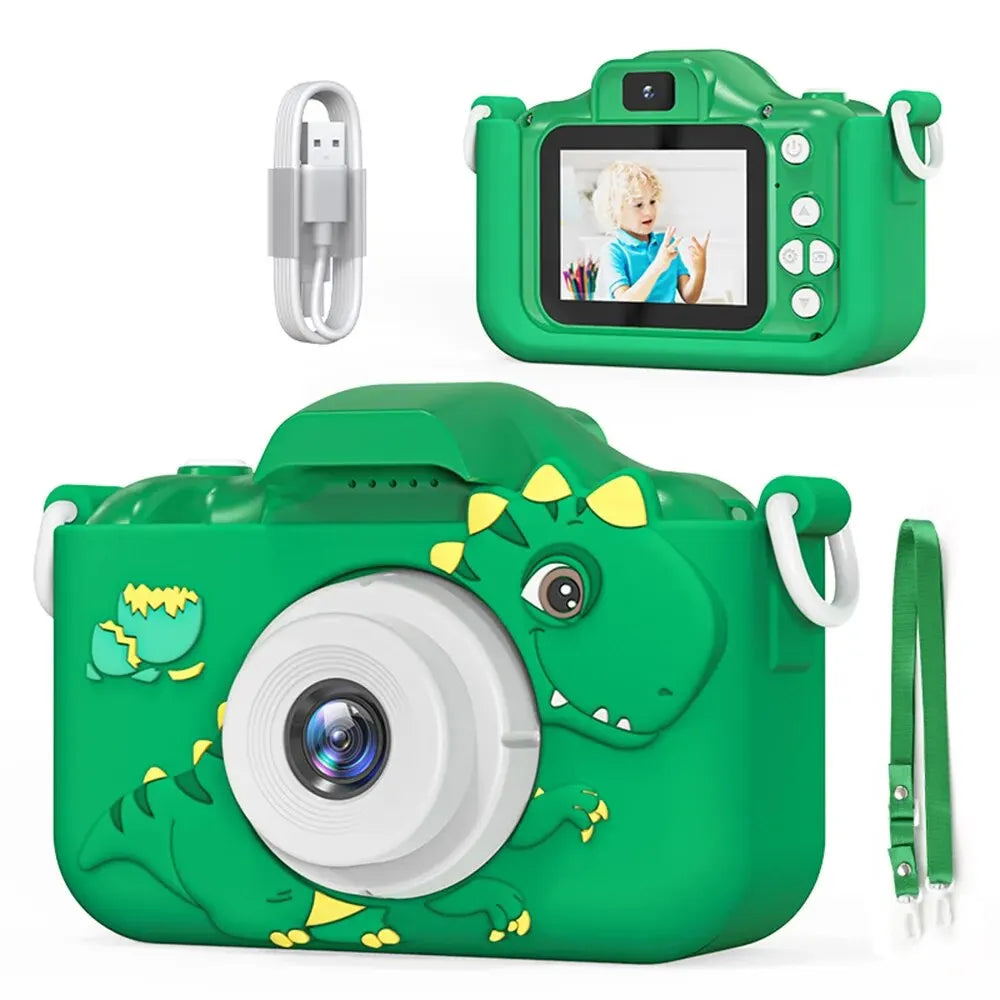 Digital Kids Mini Camera with 1080P HD, 8x Zoom, Dual Lens, Outdoor Photography Toy, Birthday Gift for Boys and Girls