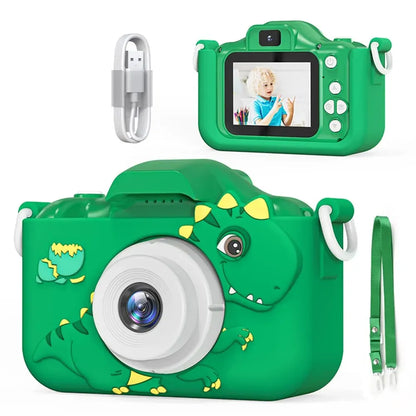 Digital Kids Mini Camera with 1080P HD, 8x Zoom, Dual Lens, Outdoor Photography Toy, Birthday Gift for Boys and Girls