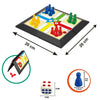 Ludo Game Set (Strategy Game, Foldable Board for Travel, Parent-Child Interaction, Family Party Toy)