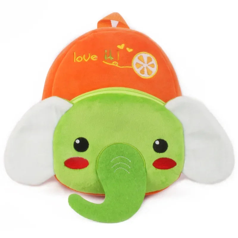 Baby Girls Plush Backpack - Cute 3D Cartoon Animal School Bag for Toddlers 0-4Y - Kidzy Market