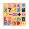 Montessori Wooden Alphabet & Number Puzzle Board - Preschool Learning Toy for Kids