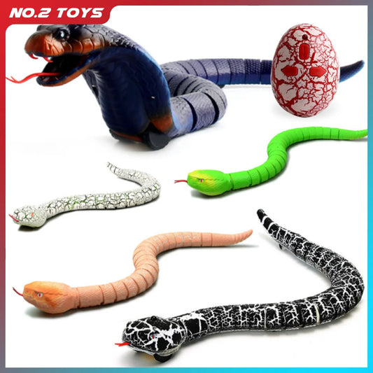 RC Snake Robot Toy – Electric Viper with Retractable Tongue Remote Control Animal