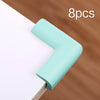8Pcs Children Protection Corner Guards 55x55mm Soft Table Desk Baby Safety Edge Protectors
