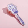 1 Piece Transparent Cartoon Kids Hair Brush – Glitter Cat Paw Massage Cushion Comb for Girls, Children's Hair Care Tool