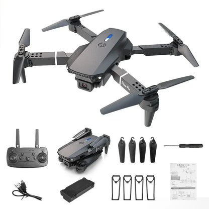 E88 Mini RC Drone with 4K HD Camera WiFi FPV Foldable Quadcopter for Kids Gift