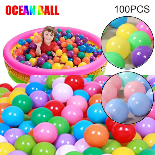 100 Pcs Colorful Soft Water Balls – Eco-Friendly Stress Relief Air Balls for Pool, Ocean Wave Play, Baby & Children’s Toy