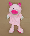 35cm Cartoon Animal Hand Puppets, Lion Elephant Pig Parent-Child Game Toys for Kids