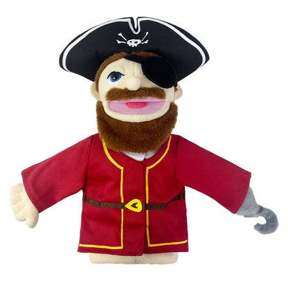 Big Plush Hand Puppets, Cartoon Doctor Police Nurse Teacher Ventriloquism Dolls