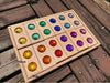 Kids Acrylic Sparkling Stones – Wooden Gemstone Street Blocks, Rainbow Crystal Diamond Bricks, Montessori Building Play Toy