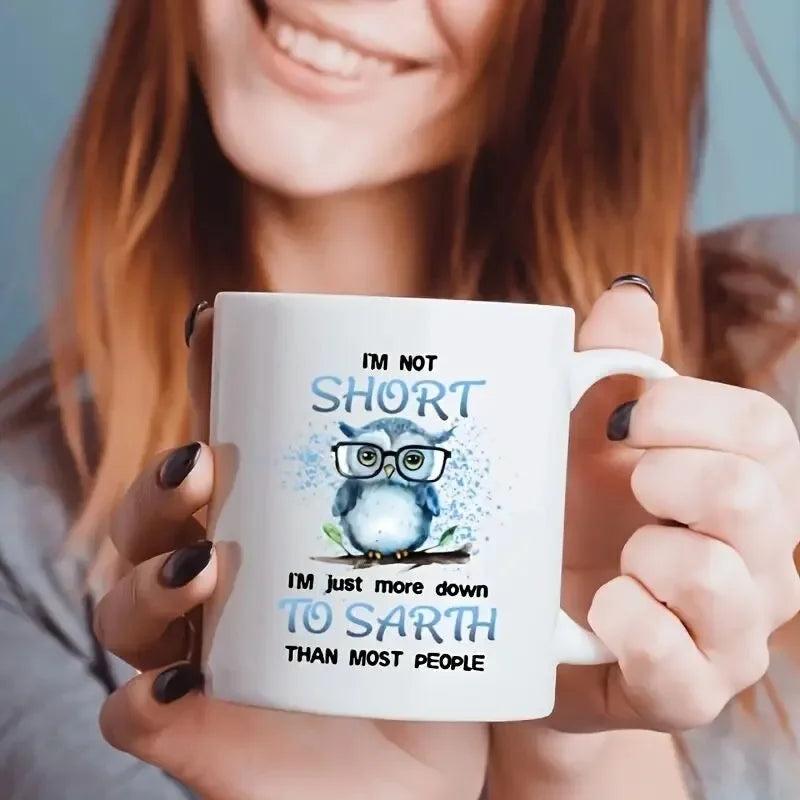 Funny 11 oz (320 ml) Ceramic Coffee Mug - It's Fine I'm Fine Everything Is Fine Colorful Poor Cat Drinkware - Home & Birthday Gift