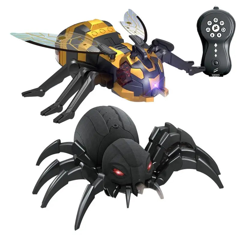 RC Crawling Animal Radio Control Spider Bee Toy with Lights – Full Function