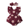 Summer Baby Girl Romper – Sunflower Print Sleeveless One-Piece Jumpsuit (0-18 Months)