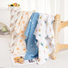 Elinfant 4-Piece Set – Soft Muslin Baby Burp Cloths & Drool Bibs, 60x60cm Comfortable Baby Scarf Blanket - Kidzy Market