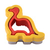 6-Piece Cookie Cutter Set - Dinosaur, Mickey, Heart, Star, Round, Square (Food-Grade)