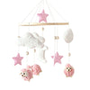 Wooden Baby Crib Mobile Bracket – Natural Wood Bed Bell Hanger for Newborns 0-12 Months