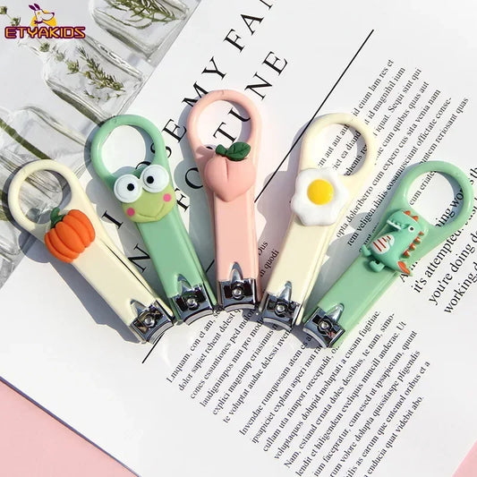 Cartoon Animal Fruit Nail Clippers for Kids, Nail Scissor Cutter, Trimmer, and Beauty Nail Scissors for Children