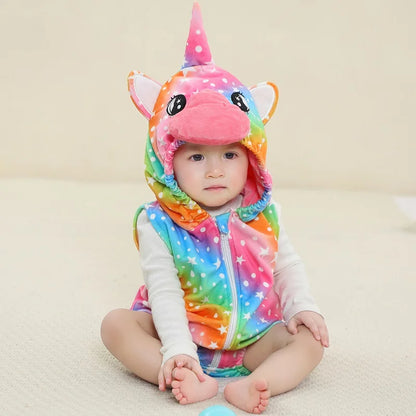 MICHLEY Carnival Baby Romper Bodysuit – Sleeveless Newborn Clothes for Infant & Toddler, Halloween Photography Prop for Boys & Girls