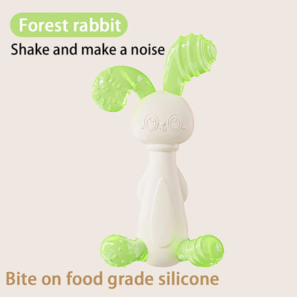 Baby Liquid Silicone Rabbit Gum Teething Stick - Baby Grinding Tool to Soothe and Bite