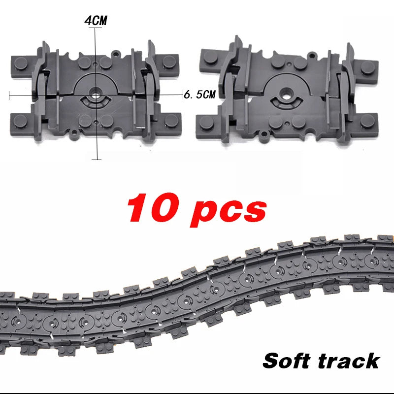 City Trains Flexible Tracks – Soft Straight, Curved Rails, and Switch Building Block Railways Toy for Kids