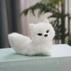 Mini Squatting Plush Fox (13 x 9 cm / 5.12 x 3.54 in) - Realistic Stuffed Animal Toy & Home Decor