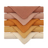 5 Pcs Baby Cotton Square Towel – Muslin Cloth, Infant Hand/Face Washcloth, Feeding Bib, Burp Cloth & Saliva Towel - Kidzy Market