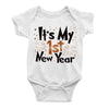 Happy New Year “It’s My 1st New Year” Newborn Baby Clothes – Letter Printed Infant Onesie, Casual Toddler Jumpsuit for Girls & Boys