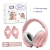 2-in-1 Baby Earmuffs Adjustable Noise-Reducing Infant & Toddler Ear Protection for Sleep Travel Airplanes