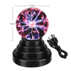 Touch Sensitive Plasma Ball Lamp – 3/4/5/6 in (7.6/10.2/12.7/15.2 cm) LED Night Light, Novelty Atmosphere Lamp for Bedroom & Kids Gifts