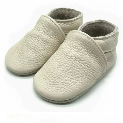 Genuine Leather Baby Shoes – Summer Infant Toddler Moccasins, Soft Sole First Walker Crib Shoes for Baby Boys