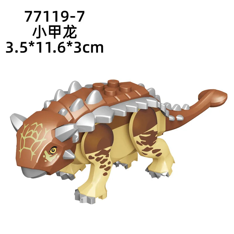 Jurassic World 3 Brutal Raptor Building Blocks – Tyrannosaurus, Indominus, and I-Rex Dinosaur Toy for Kids