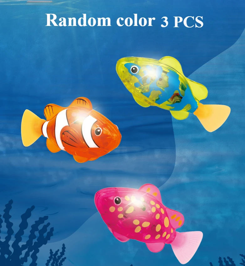 Electronic Light-Up Swimming Water Fish Toy – Interactive Pet for Kids
