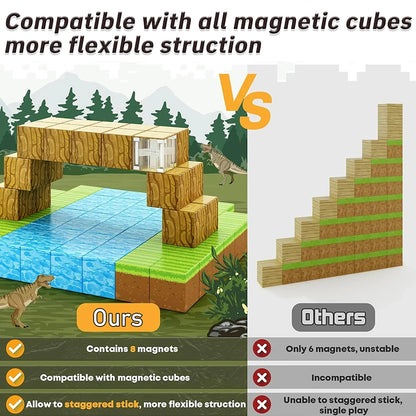 100PCS Magnetic Building Blocks STEM Construction Set for Kids