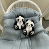 Women's Highland Cow & Teddy Bear Plush Slippers – Soft Indoor Christmas Slip-On, Fits EU 36-41 (26 cm / 10.2 in)