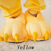Funny Animal Plush Indoor Slippers for Women — Warm Soft Paw, Monster & Dinosaur Claw Slip-On with Rubber Sole