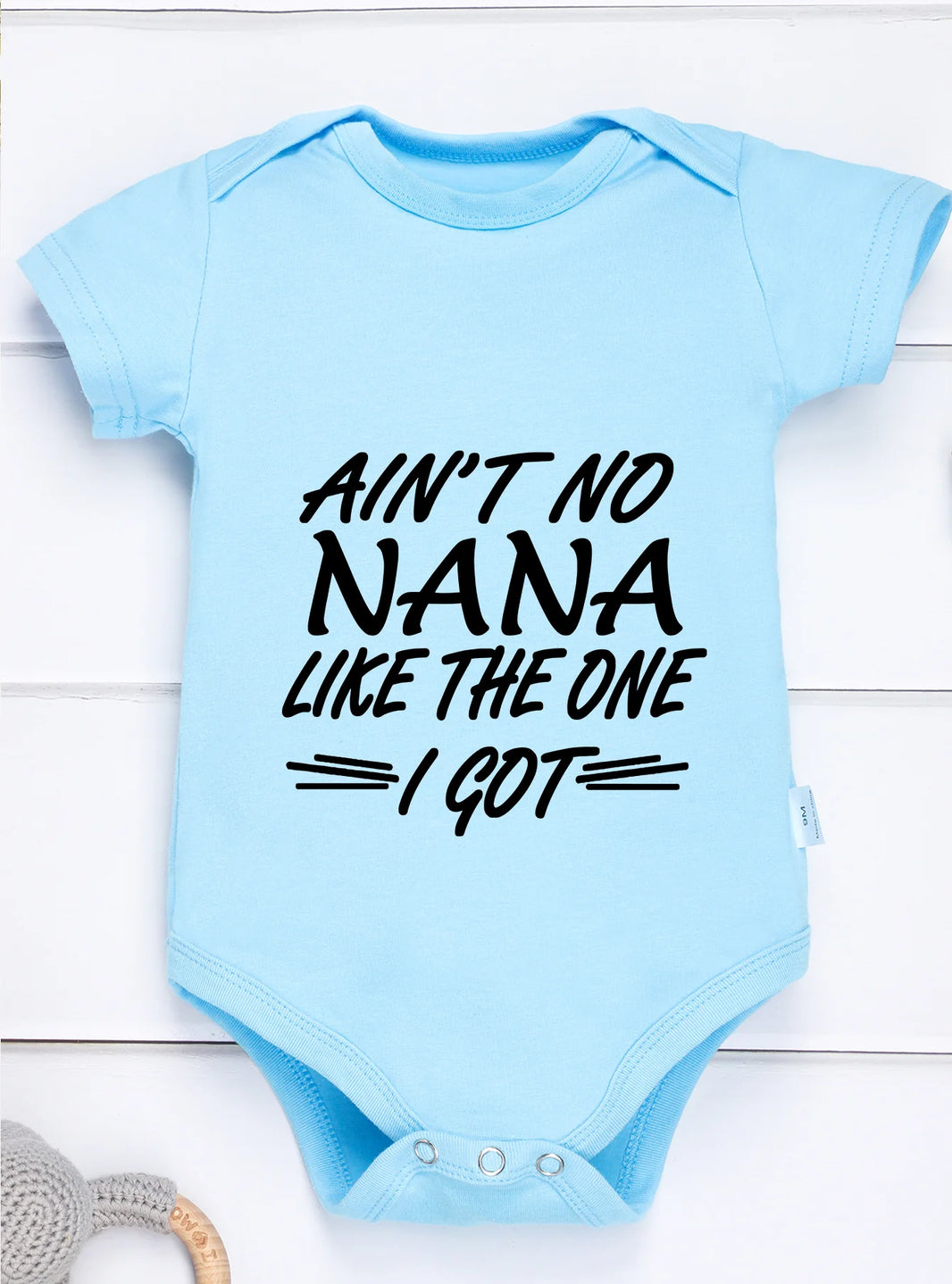“Ain’t No Nana Like the One I Got” – Cute Baby Bodysuit, Short-Sleeve Infant Romper for Boys & Girls, Adorable Toddler Outfit