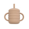 Baby Silicone Straw Cup, BPA Free Portable Leakproof Snack Storage Container, Kids Learning Drinking Cup, Toddler Feeding Tableware