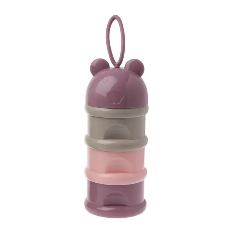 Portable Baby Food Storage Box - BPA Free Formula Dispenser, Cartoon Infant Milk Powder Box, Toddler Snacks Cup Container, Leak-Proof, Eco-Friendly