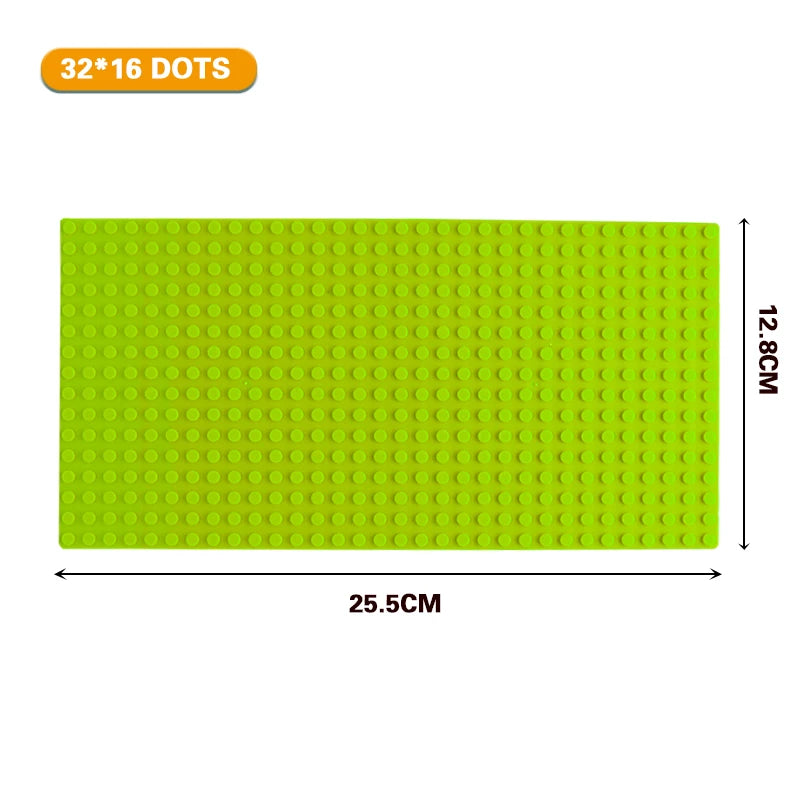 32x32 and 32x16 Dots Classic Base Plates – MOC DIY Plastic Bricks for City Building Blocks Toys
