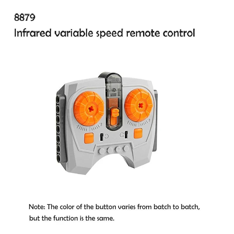 MOC Power Functions Motor Kit – IR Remote Control, Receiver, and Battery Box for Technical Building Blocks