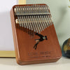 17-Key Beech Kalimba Thumb Piano High-Quality Wood Musical Instrument Gift for Kids with Learning Books