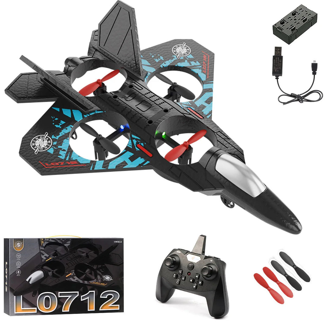 L0712 RC Plane 2.4G Remote Control Gravity Sensing Helicopter Glider with Light EPP Foam