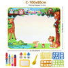 100x80CM Magic Water Drawing Mat – Reusable Magic Pens, Doodle and Montessori Painting Board, Educational Toy for Kids, 39x31in, Perfect Gift