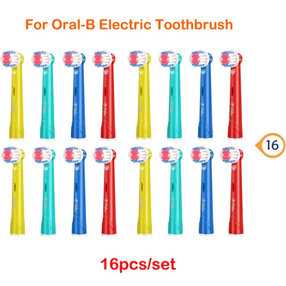 Replacement Brush Head For Oral-B Toothbrush Pack of 8/16pcs Extra Soft Bristles Fits Electric Braun Sensitive Brush Heads